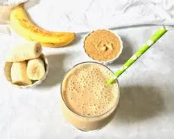 Healthy Breakfast ideas 5 :Banana & Almond Butter Smoothie**
